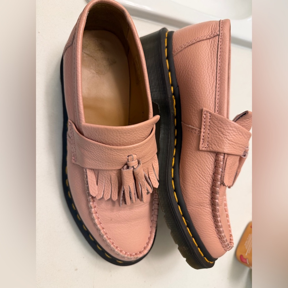 Doc Marten Pink Leather Loafers